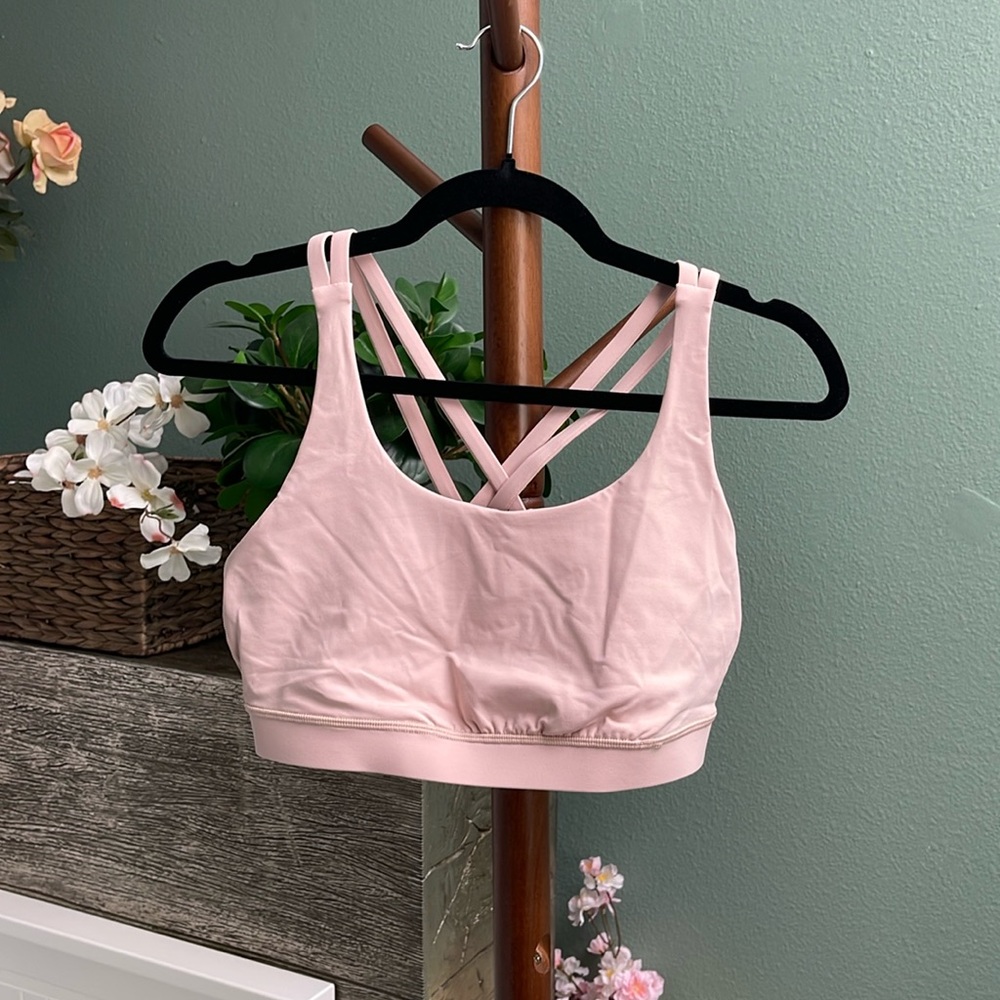 LULULEMON Energy Bra B-D cups Size 10 Misty Shell